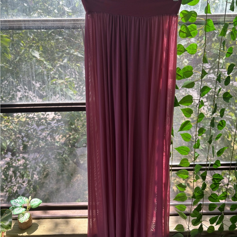 Elegant Burgundy Maxi pants